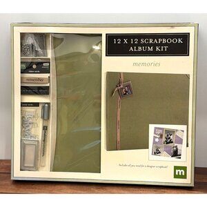 LARGE 50+ PIECES 12 X 12 Scrapbook Album Kit BY MAKING MEMORIES 24014 VERY NICE